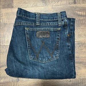 Dark Blue Straight-Leg Jeans